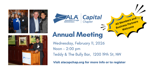 2026 ALA Capital Chapter Annual Meeting